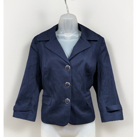 Laundry by Shelli Segal Jackets & Blazers - NEW Laundry by Shelli Segal Blazer Jacket Women's Size 10 Navy Professional Work